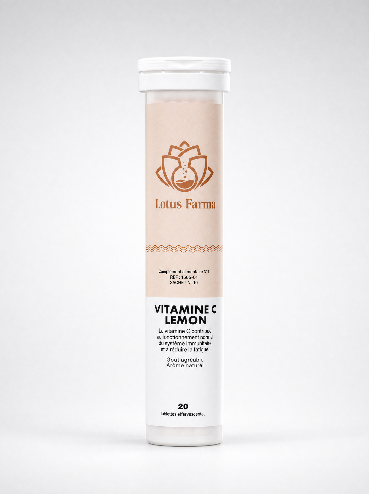 LotusFarma Vitamin C Lemon bottle